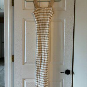 Knit Striped Maxi Dress size medium